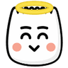 TikTok [angel] emoji - Innocent angel emoji