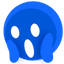 TikTok [scream] emoji - This TikTok emoji expresses fear, shock, or being scared